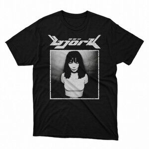 Bjork Shirt Retro Unisex Bjork Logo Hip Hop Tee